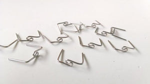 Vintage Silver Tone Chandelier Pins, Crystal Connectors Twisted Swirl Design