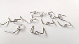 Vintage Silver Tone Chandelier Pins, Crystal Connectors Twisted Swirl Design