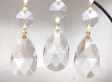 5 Clear Lead Crystal Teardrop Chandelier Prisms - Chandelier Design