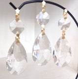 5 Clear Lead Crystal Teardrop Chandelier Prisms - Chandelier Design