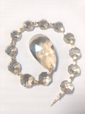 Champagne Teardrop Ornament, Suncatcher Chandelier Crystals