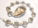 Champagne Teardrop Ornament, Suncatcher Chandelier Crystals