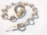 Champagne Teardrop Ornament, Suncatcher Chandelier Crystals