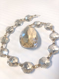 Champagne Teardrop Ornament, Suncatcher Chandelier Crystals