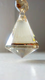 Diamond Cut Ball Champagne Chandelier Crystal Ornament Prism Shabby Chic
