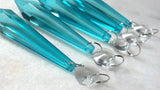 5 Light Aqua 80mm Icicle Chandelier Crystals - Chandelier Design