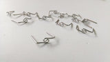 Vintage Silver Tone Chandelier Pins, Crystal Connectors Twisted Swirl Design