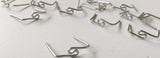 Vintage Silver Tone Chandelier Pins, Crystal Connectors Twisted Swirl Design