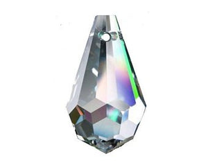 Clear Chandelier Crystals Drop Beads, 20mm Lead Crystal Pack of 10 - ChandelierDesign