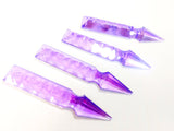 Lilac Spear Chandelier Crystals, Pack of 5 - ChandelierDesign