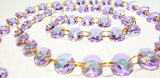Lilac Yard Chandelier Crystals Garland - Ring Connectors - ChandelierDesign