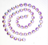Lilac Yard Chandelier Crystals Garland - Ring Connectors - ChandelierDesign