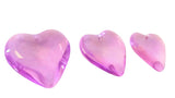 Smooth Heart Violet and Lilac Chandelier Crystals 35mm - ChandelierDesign