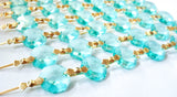 Light Aqua Chandelier Crystal Garland Yard