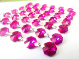Metallic Fuchsia Pink Chandelier Crystal Garland Yard of Prisms - ChandelierDesign