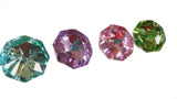 Metallic Pastel Colors Octagon Beads 30mm Chandelier Crystals, Pack of 4 - ChandelierDesign