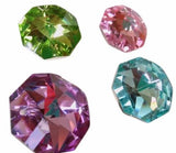Metallic Pastel Colors Octagon Beads 30mm Chandelier Crystals, Pack of 4 - ChandelierDesign