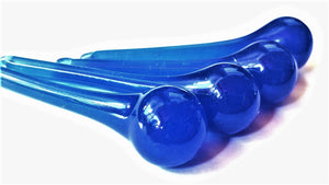 Opaline Cobalt Blue 60mm Raindrop Chandelier Crystals, Pack of 5 - ChandelierDesign
