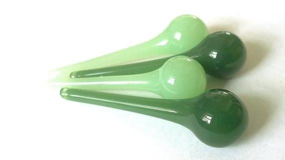 Opaline Jade and Jadeite Green 60mm Raindrop Chandelier Crystals, Pack of 4 - ChandelierDesign