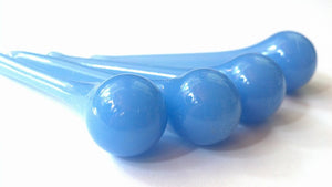 Opaline Light Blue 60mm Raindrop Chandelier Crystals, Pack of 5 - ChandelierDesign