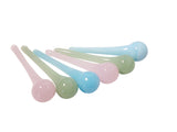 opaline raindrop chandelier crystals in pink aqua and light green