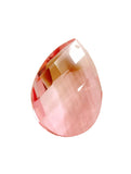 Pink Diamond Cut Teardrop Chandelier Crystals, 38mm Pendant Crystal Pack of 5 - ChandelierDesign