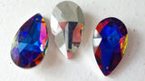 Metallic Purple Rainbow Teardrops Chandelier Crystals, Pack of 5 - ChandelierDesign