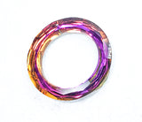 Metallic Fuchsia Rainbow Ring Chandelier Crystal, 50mm Foiled Crystal