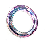 Metallic Lilac and Aqua Ring Chandelier Crystal, 50mm Foiled Crystal - Chandelier Design