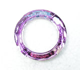 Metallic Lilac Ring Chandelier Crystal, 50mm Foiled Crystal - Chandelier Design