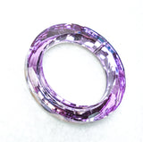Metallic Lilac Ring Chandelier Crystal, 50mm Foiled Crystal - Chandelier Design