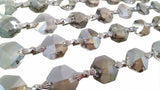 Satin Grey Chandelier Crystal Garland Yard of Prisms - Asfour Lead Crystal - ChandelierDesign