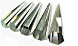 Satin Grey 76mm Drop Chandelier Crystals, Lead Crystal Prism #505, Pack of 5 - ChandelierDesign
