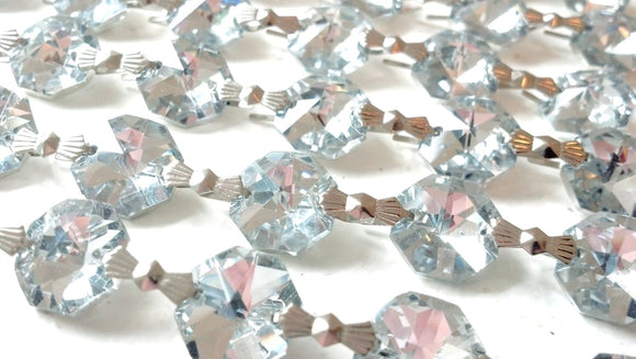 Silver Chandelier Crystal Garland Yard of Prisms - ChandelierDesign