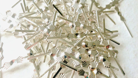 Silver Tone 33mm Bowtie Chandelier Connectors - ChandelierDesign