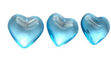 Sky Blue Smooth Heart 25mm Chandelier Crystals Pack of 5 - ChandelierDesign