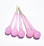 Opaline Pink 76mm Vintage Raindrop Chandelier Crystals, Pack of 5 - ChandelierDesign