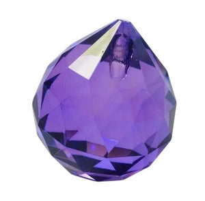 Violet Ball Chandelier Crystals Faceted Prism - ChandelierDesign