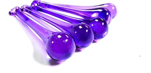 Violet Purple Raindrop Chandelier Crystals, Pack of 5 - ChandelierDesign