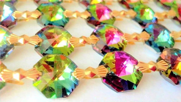 Vitrail Rainbow Chandelier Crystal Garland Yard of Prisms - ChandelierDesign
