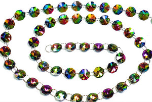 Vitrail Rainbow Yard Chandelier Crystals Garland - Ring Connectors - ChandelierDesign