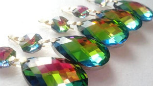 Vitrail Rainbow Diamond Cut Teardrop Chandelier Crystals Ornament - ChandelierDesign