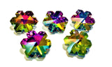 Vitrail Rainbow Snowflake Chandelier Crystals, 20mm Pendants Pack of 5 - ChandelierDesign