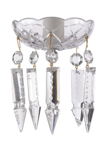 Clear Crystal Bobeche with 76mm Spears Crystals for Chandelier - ChandelierDesign