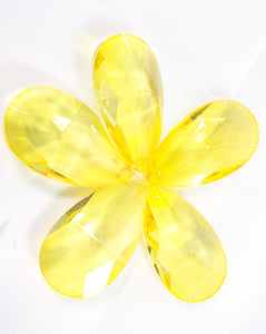 Yellow 38mm Teardrop Chandelier Crystals