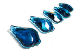 Zircon Blue French Cut Chandelier Crystals, Pack of 5 Pendants - ChandelierDesign