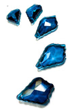 Zircon Blue French Cut Chandelier Crystals, Pack of 5 Pendants - ChandelierDesign