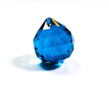 Zircon Blue Chandelier Crystal Faceted Ball Prism - ChandelierDesign